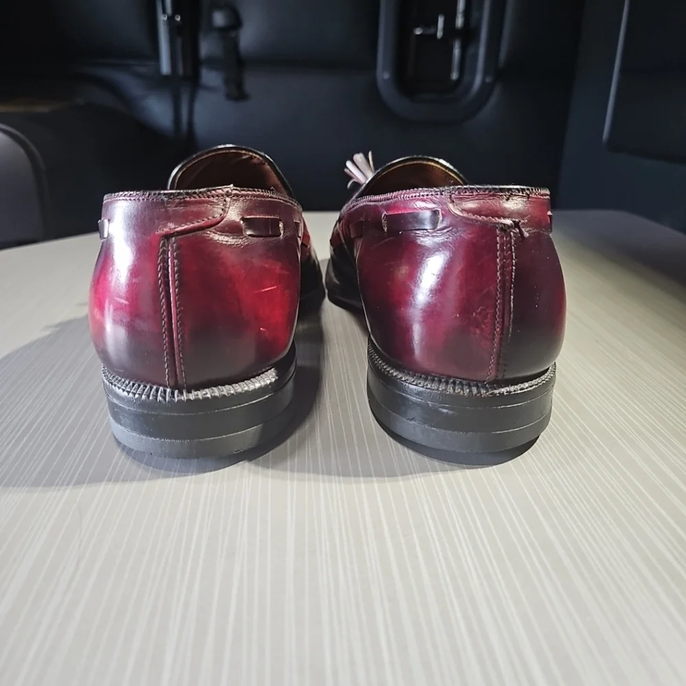 Johnston & Murphy Aristocraft Cordovan/Burgundy Tassel‎ Loafers Men's Size 8.5
